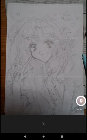 少女とハートのデッサン