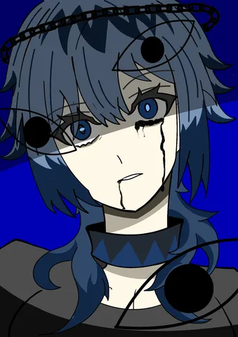 黒い涙と青い世界