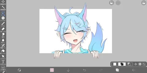 白背景からのやさしい笑い