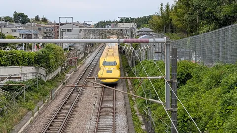黄色い新幹線、疾走の瞬間