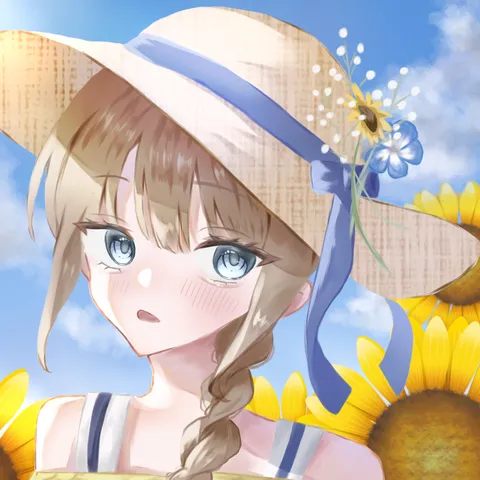 夏色の麦わら帽子