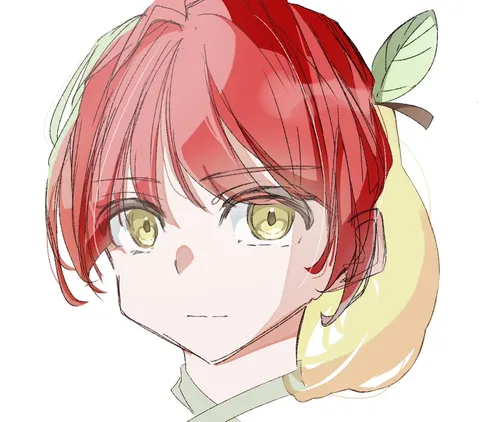 りんごみたいな髪の少女