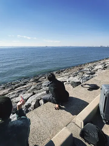 海を眺める旅のひととき