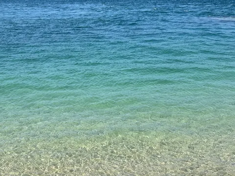 グラデーションな海の色