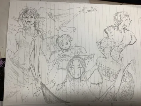 線画たちのひそひそ話