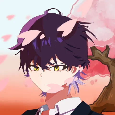 桜舞い散る春の眼差し