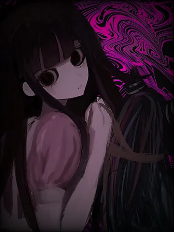 サイケデリックな少女の肖像