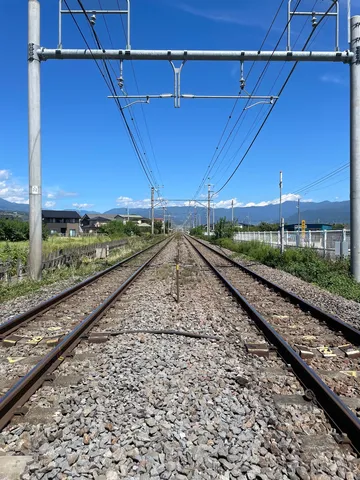 どこまでも続く線路の果て