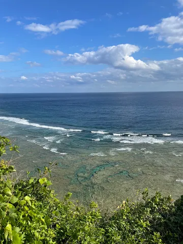 水平線の透き海風景