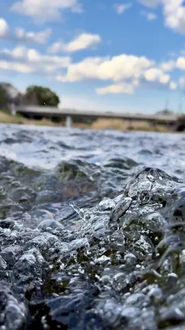 水の粒が踊る静かな瞬間