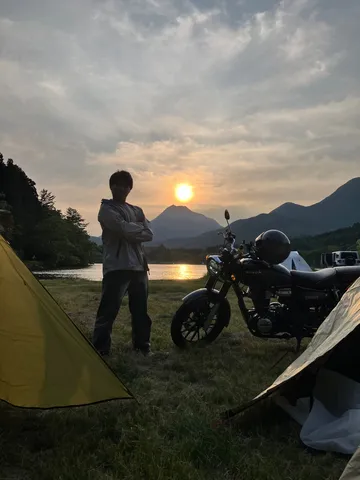 夕焼けキャンプのドヤ顔