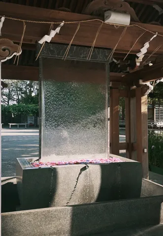 静寂の水音、神聖な水場