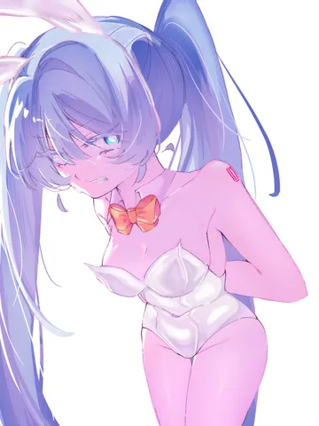 うさ耳バニーでクールな視線