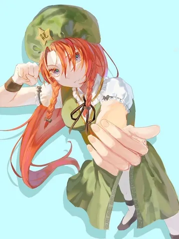 鮮やかな色彩、差し伸べる手