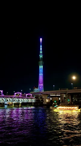 夜空を染める東京タワー