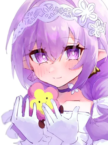 紫の髪に星が灯る瞬間