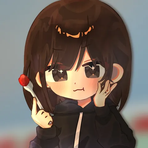 いちごをスプーンに