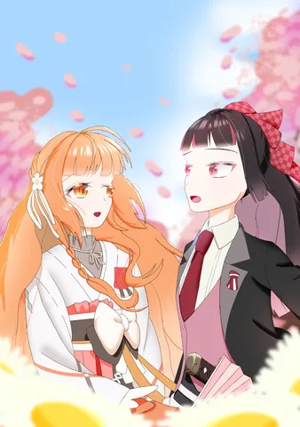 桜舞う春の語らい