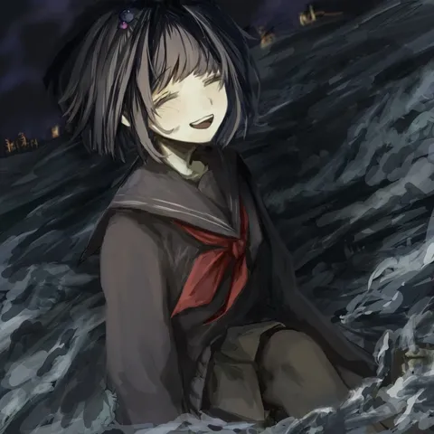 波間に微笑む少女
