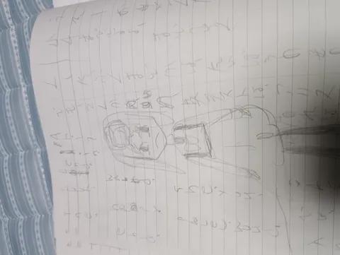 ノートに描かれた日常の一コマ