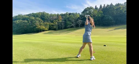 ゴルフ日和、ナイスショット！
