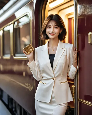 旅立ちの装い、車窓の旅へ