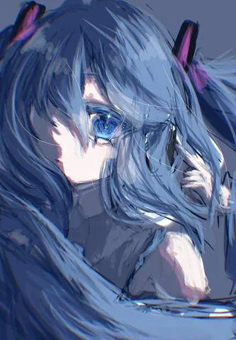 煌めく蒼の視線