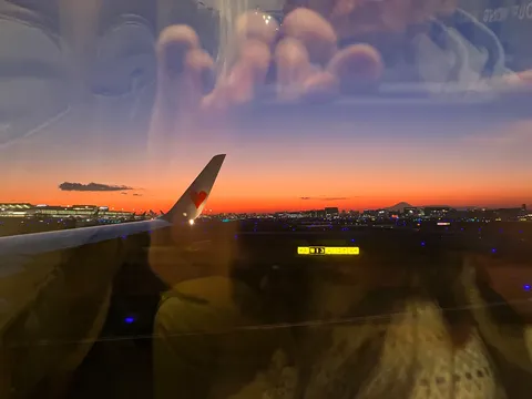 空と翼、そして街の灯り