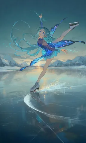 氷上に描く、青い軌跡