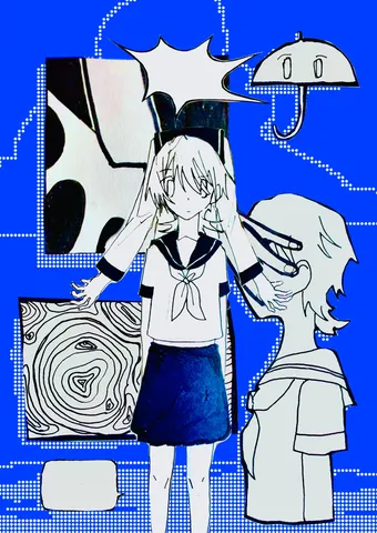 電脳空間の少女