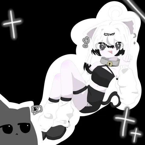 黒夜に浮かぶ魅惑の子猫