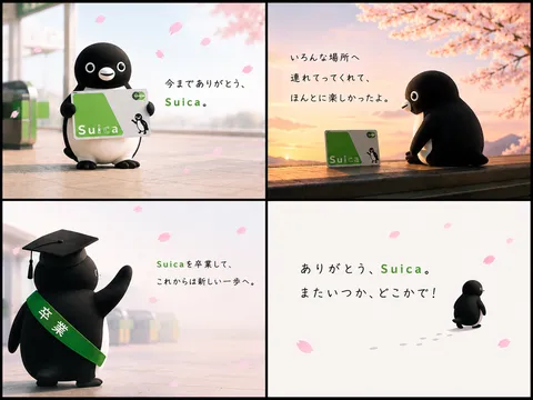ペンギン、ありがとう！Suicaの旅路