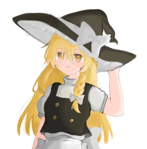 魔女っ子、魔法の準備中？