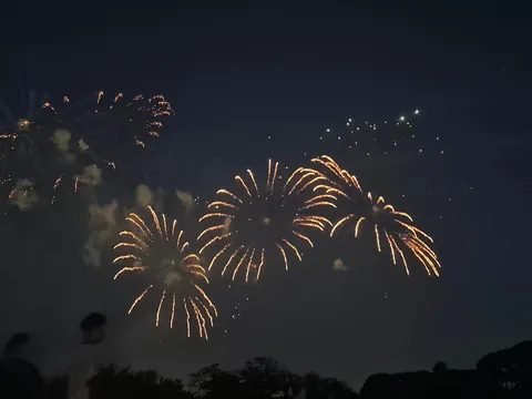 夜空に咲く希望の光
