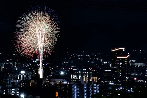 夜空を彩る大輪の花火