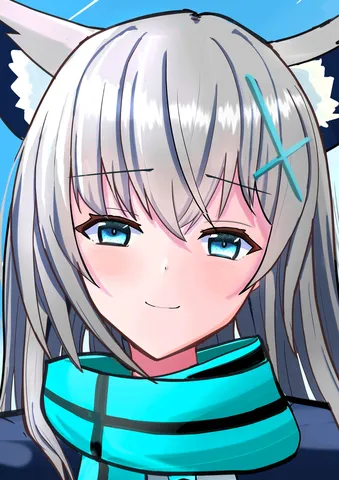 青空の微笑みと銀髪の風