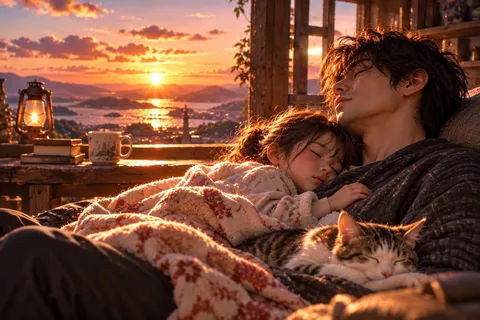 夕暮れのぬくもりと眠り