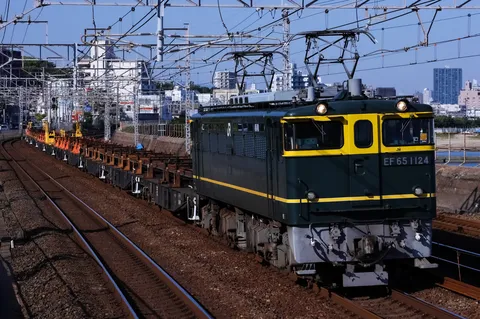 現役バリバリの緑の電機機関車EF65