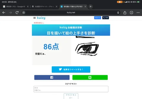 AIが描く目の上手さ診断