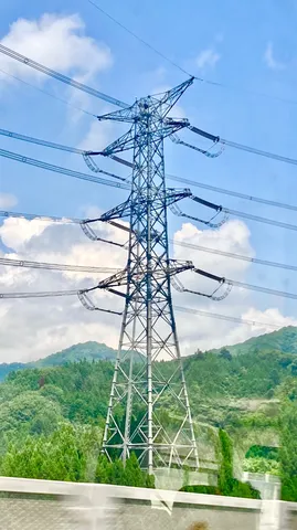 空と緑と電線の交響曲