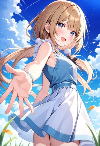 眩しい笑顔と誘いの手