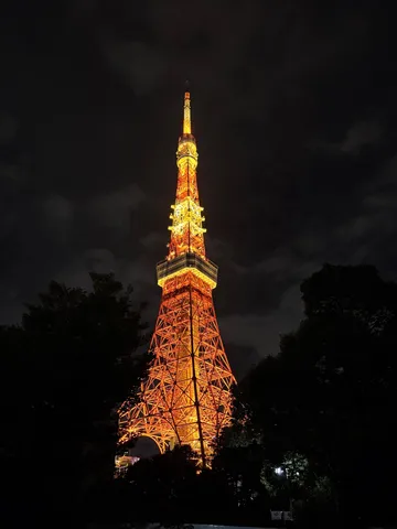 赤熱の東京タワー夜景