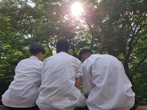 木漏れ日と背中合わせ