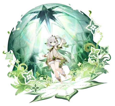 翠色に包まれた神秘的な少女
