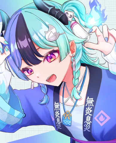 青い炎がほどく視線