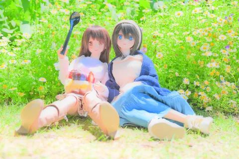 お花畑でご褒美パフェ