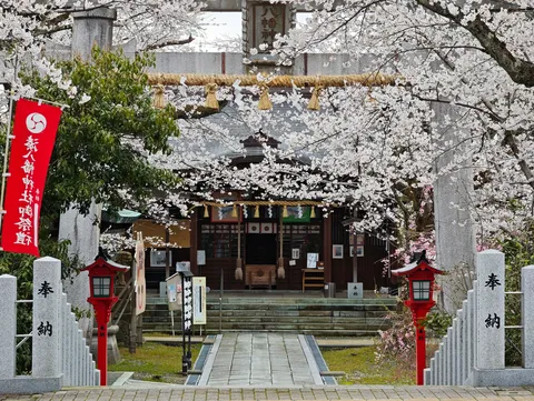 桜に彩られた厳かな門