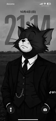 黒猫のフォーマルな静寂