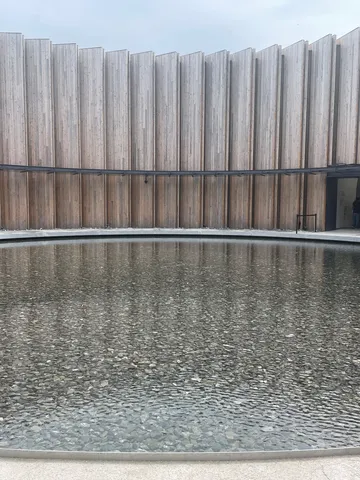 水面に映る木漏れ日のアート