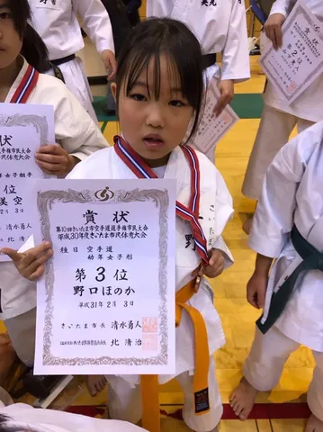 道場を彩る、小さな英雄